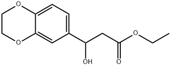 Ethyl 2,3-dihydro-β-hydroxy-1,4-benzodioxin-6-propanoate Structure