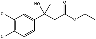 Ethyl 3-(3,4-dichlorophenyl)-3-hydroxybutanoate Structure