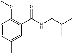 2-Methoxy-5-methyl-N-(2-methylpropyl)benzamide Structure