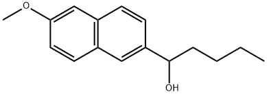 α-Butyl-6-methoxy-2-naphthalenemethanol Structure