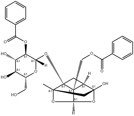 2'-O-Benzoylpaeoniflorin 구조식 이미지