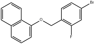 1-[(4-Bromo-2-fluorophenyl)methoxy]naphthalene 구조식 이미지