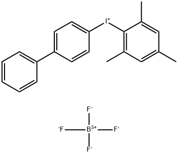 Iodonium, [1,1'-biphenyl]-4-yl(2,4,6-trimethylphenyl)-, tetrafluoroborate(1-) (1:1) Structure