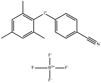 Iodonium, (4-cyanophenyl)(2,4,6-trimethylphenyl)-, tetrafluoroborate(1-) (1:1) Structure