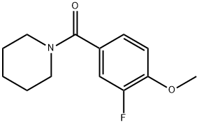 (3-fluoro-4-methoxyphenyl)(piperidin-1-yl)methanone Structure