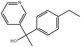 α-(4-Ethylphenyl)-α-methyl-3-pyridinemethanol Structure