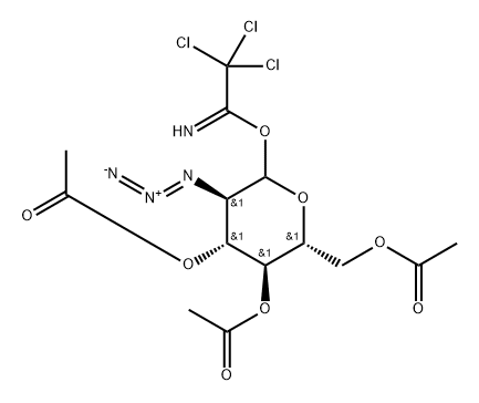 3,4,6-Tri-O-acetyl-2-azido-2-deoxy-D-glucopyranosyl trichloroacetimidate Structure