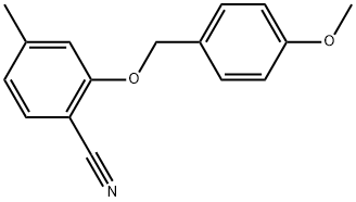 2-[(4-Methoxyphenyl)methoxy]-4-methylbenzonitrile Structure