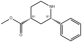 rel-Methyl (2R,4S)-2-phenyl-4-piperidinecarboxylate Structure