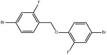 Benzene, 4-bromo-1-[(4-bromo-2-fluorophenoxy)methyl]-2-fluoro- Structure