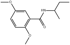 2,5-Dimethoxy-N-(1-methylpropyl)benzamide Structure