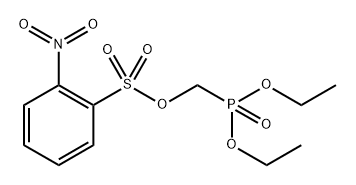 2-Nitro-benzenesulfonic acid diethoxy-phosphorylmethyl ester Structure