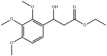 Ethyl β-hydroxy-2,3,4-trimethoxybenzenepropanoate Structure