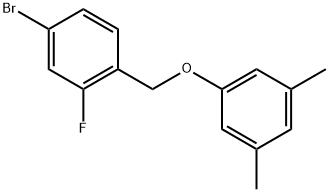 4-Bromo-1-[(3,5-dimethylphenoxy)methyl]-2-fluorobenzene Structure