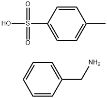 Benzenemethanamine, 4-methylbenzenesulfonate (1:1) 구조식 이미지