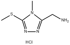 [4-methyl-5-(methylsulfanyl)-4H-1,2,4-triazol-3-yl]methanamine dihydrochloride Structure