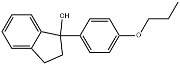 2,3-Dihydro-1-(4-propoxyphenyl)-1H-inden-1-ol Structure