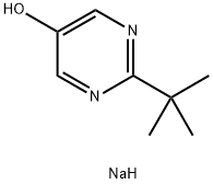 5-Pyrimidinol,2-(1,1-dimethylethyl)-, sodium salt (1:1) Structure