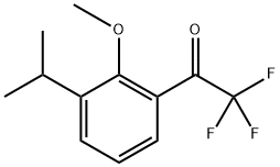 2,2,2-trifluoro-1-(3-isopropyl-2-methoxyphenyl)ethanone Structure