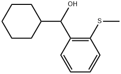 α-Cyclohexyl-2-(methylthio)benzenemethanol Structure