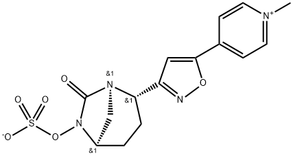 Pyridinium, 1,1-dimethyl-4-[5-[(1R,2S,5R)-7-oxo-6-(sulfooxy)-1,6-diazabicyclo[3.2 Structure