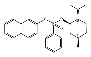 (Rp)-(-)-MenthylO-naphthalen-6-yl phenylphosphonate Structure