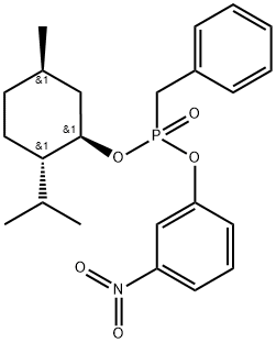 (Rp)-(-)-MenthylO-3-nitro-phenyl benzyl phosphonate Structure