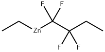 Zinc, ethyl(1,1,2,2-tetrafluorobutyl)- Structure