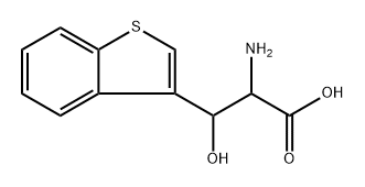 Benzo[b]thiophene-3-propanoic acid, α-amino-β-hydroxy- Structure