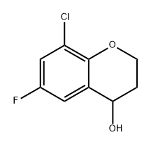 8-chloro-6-fluorochroman-4-ol Structure