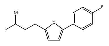 2-Furanpropanol, 5-(4-fluorophenyl)-α-methyl- Structure