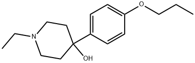 1-Ethyl-4-(4-propoxyphenyl)-4-piperidinol Structure