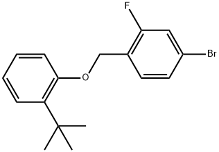 4-Bromo-1-[[2-(1,1-dimethylethyl)phenoxy]methyl]-2-fluorobenzene Structure