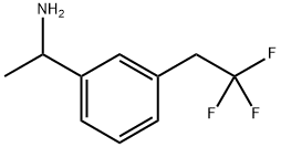 Benzenemethanamine, α-methyl-3-(2,2,2-trifluoroethyl)- Structure