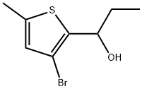 3-Bromo-α-ethyl-5-methyl-2-thiophenemethanol Structure