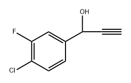 1-(4-Chloro-3-fluorophenyl)prop-2-yn-1-ol 구조식 이미지