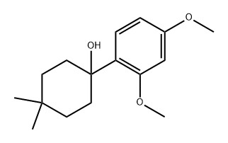 1-(2,4-dimethoxyphenyl)-4,4-dimethylcyclohexanol 구조식 이미지