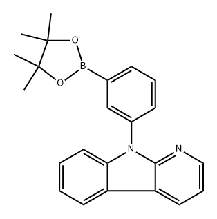 9-[3-(4,4,5,5-Tetramethyl-1,3,2-dioxaborolan-2-yl)phenyl]-9H-pyrido[2,3-b]indole Structure