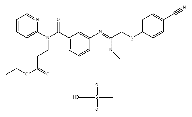 Dabigatran cyano mesylate Structure