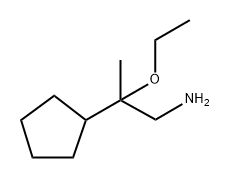 Cyclopentaneethanamine, β-ethoxy-β-methyl- Structure