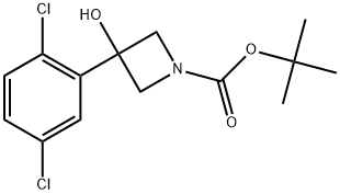 1,1-Dimethylethyl 3-(2,5-dichlorophenyl)-3-hydroxy-1-azetidinecarboxylate Structure