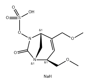 sodium (1R,2S,5R)-2,4-bis(methoxymethyl)-7-oxo-1,6-diazabicyclo[3.2.1]oct-3-en-6-yl sulfate Structure