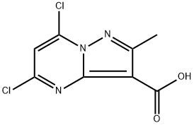 5,7-dichloro-2-methylpyrazolo[1,5-a]pyrimidine-3-carboxylic acid Structure