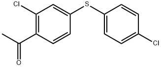 1-[2-Chloro-4-[(4-chlorophenyl)thio]phenyl]ethanone Structure