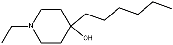 1-Ethyl-4-hexyl-4-piperidinol Structure