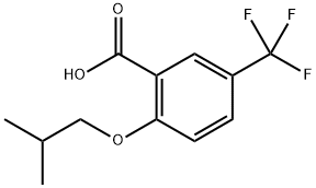 2-isobutoxy-5-(trifluoromethyl)benzoic acid 구조식 이미지