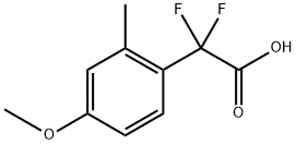 Benzeneacetic acid, α,α-difluoro-4-methoxy-2-methyl- Structure