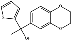 1-(2,3-dihydrobenzo[b][1,4]dioxin-6-yl)-1-(thiophen-2-yl)ethanol Structure