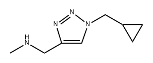 1H-1,2,3-Triazole-4-methanamine, 1-(cyclopropylmethyl)-N-methyl- Structure