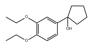 1-(3,4-diethoxyphenyl)cyclopentanol Structure